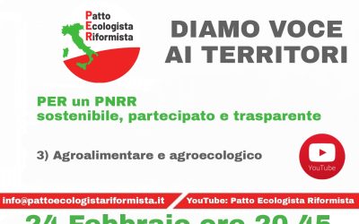 Terzo Incontro PER un PNRR sostenibile, partecipato e trasparente